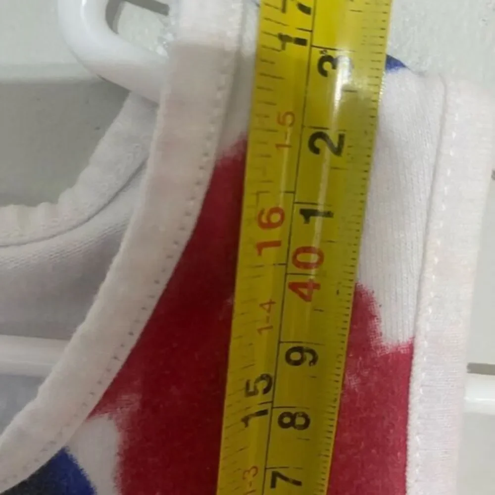 Toddler size‎ small size 6 sleeveless, red, white and blue tank top